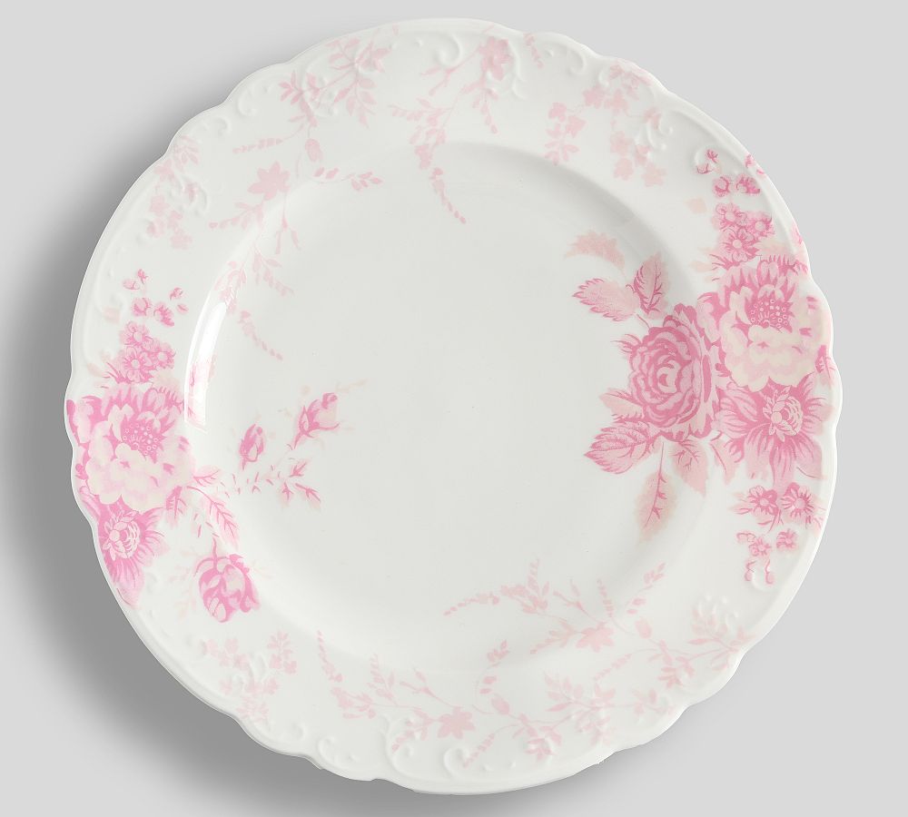 LoveShackFancy Rose Porcelain Dinner Plates - Set of 4