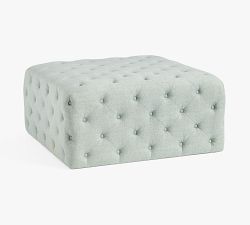 Tufted Square Upholstered Ottoman