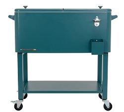 Cooler with Bottle Opener and Removable Stand