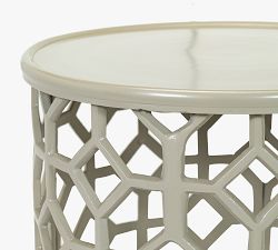 Zelle Round Metal Accent Table