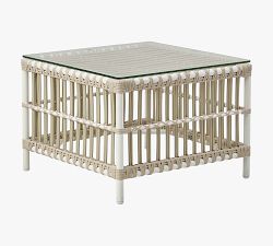 Caroline Rattan Square Outdoor Side Table (24&quot;)