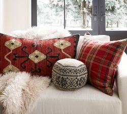 Foxwen Plaid Pillow Cover