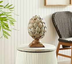 Galvanized Metal Artichoke Finial