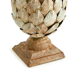 Galvanized Metal Artichoke Finial