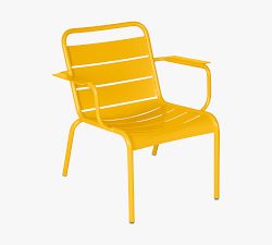 Fermob Luxembourg Stackable Low Outdoor Lounge Chairs - Set of 2
