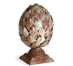 Galvanized Metal Artichoke Finial