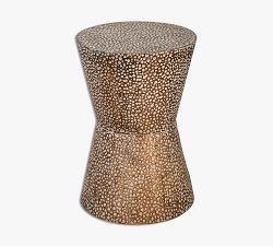 Erica Round Metal Accent Table (13.5&quot;)