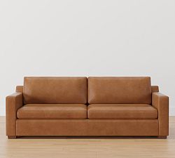 Open Box: Shasta Square Arm Leather Sofa