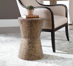 Erica Round Metal Accent Table (13.5&quot;)