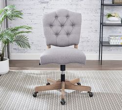 Roscoe Upholstered Swivel Desk Chair