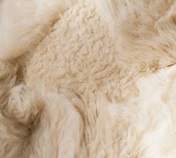 Mongolian Patchwork Faux Fur Throw