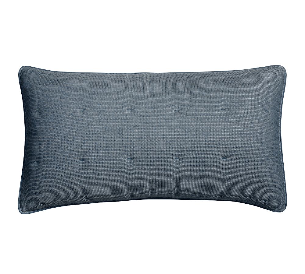 European Flax Linen Tufted Waffle Comforter Sham