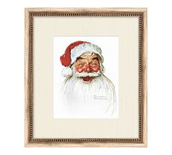 Santa's Joy Framed Print by Norman Rockwell