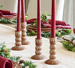 Handcrafted Ceramic Gingerbread Candle Holder