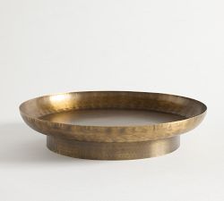 Antique Brass Pedestal Bowl