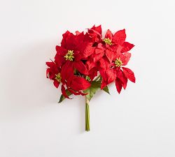 Faux Oversized Red Poinsettia Bundle