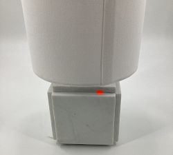 Open Box: Amara Marble Table Lamp, Small, 10&quot;H - White