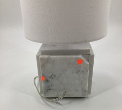 Open Box: Amara Marble Table Lamp, Small, 10&quot;H - White