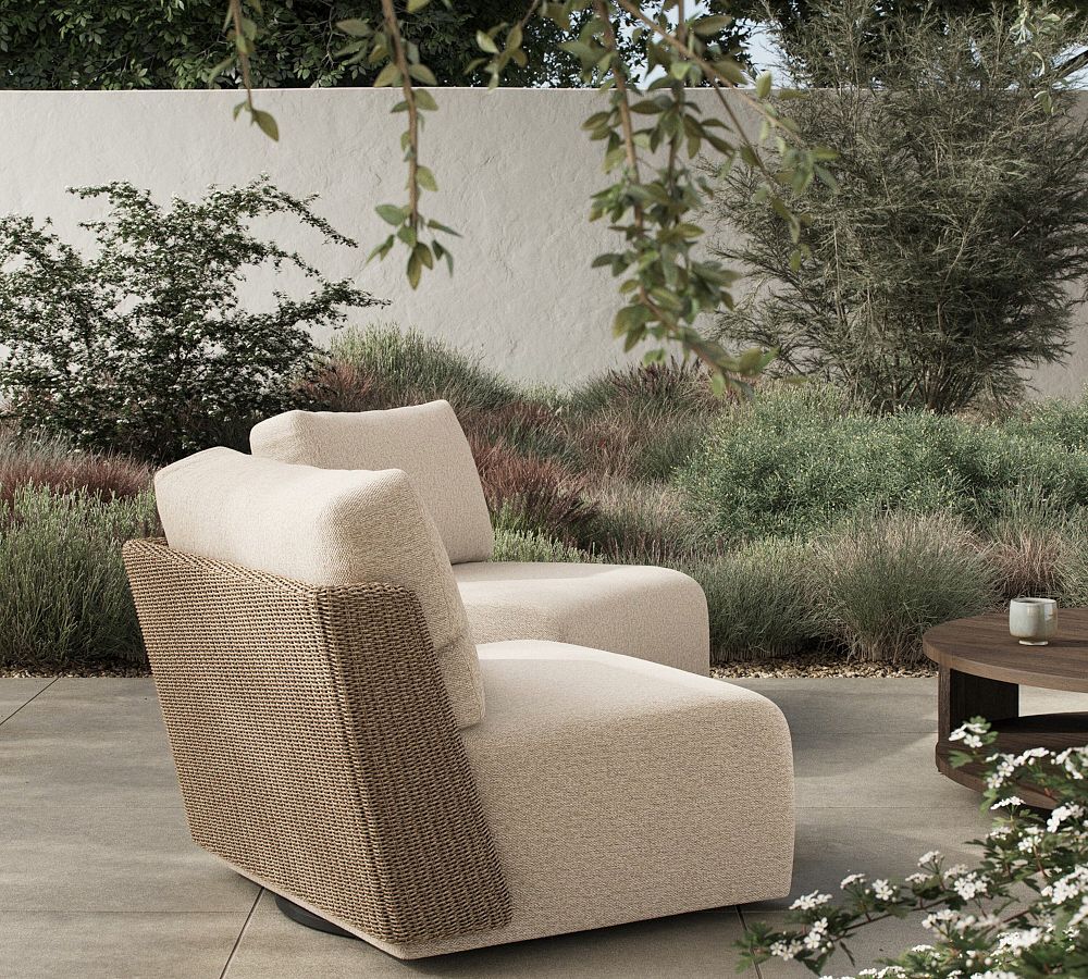 Mayana Outdoor Woven Swivel Chair