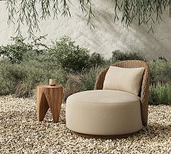 Sherry Outdoor Woven Swivel Chair