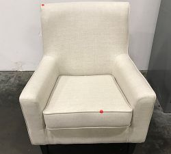 Open Box: Ayden Barrel Arm Leather Swivel Chair