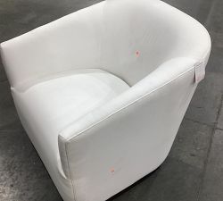 Open Box: Baldwin Upholstered Swivel Outdoor Lounge Chair - Natural, Sunbrella&#174;