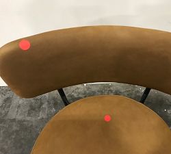 Open Box: Maison Leather Bar Stool (30&quot;H) - Caramel Nubuck