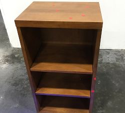 Open Box: Reed Modular Bar Wine Cabinet Base, Antique Umber