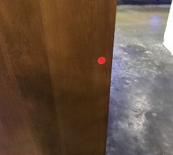 Open Box: Reed Modular Bar Wine Cabinet Base, Antique Umber