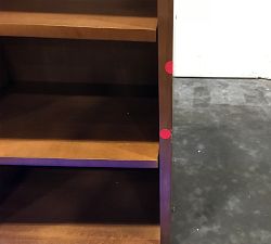 Open Box: Reed Modular Bar Wine Cabinet Base, Antique Umber