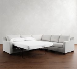 Pottery Barn York Square Arm Sleeper Sectional - Thumbnail 2