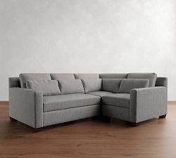 York Square Arm Deep Seat 3-Piece Sectional (98&quot;)