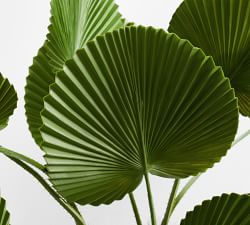 Faux Fanned Palm Tree Branch