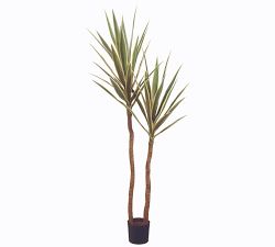 Faux Yucca Tree In Pot