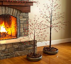 Pre-Lit Berry Holiday Tree