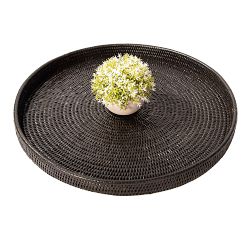 Tava Handwoven Rattan Oversized Round Tray