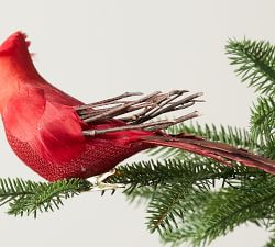 Red Cardinal Tree Clip Ornament - Set of 5