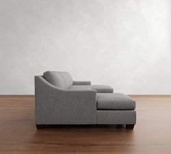 York Slope Arm Double Chaise Sectional (107"&ndash;127")