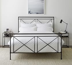 Loleta Iron Sleigh Bed