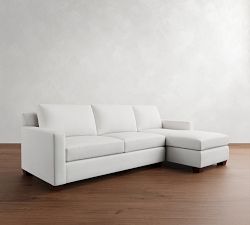 York Square Arm Chaise Sleeper Sectional (99")