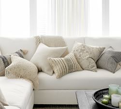 Holly Embroidered Pillow Cover