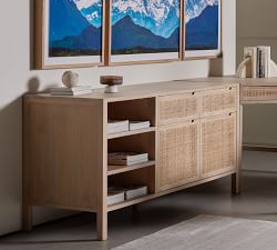 Dolores Cane Storage Cabinet (65")