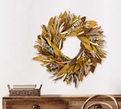 Dried Autumn Meadow Wreath
