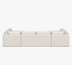 Jake Slipcovered U-Shaped Outdoor Sectional (144&quot;)