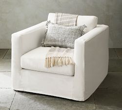 Jake Slipcovered Outdoor Lounge Chair