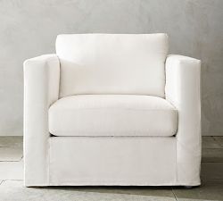 Jake Slipcovered Outdoor Lounge Chair