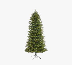 Lit Belgium Fir Artificial Christmas Tree