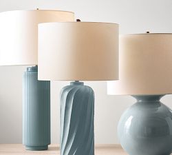 Ollie Ceramic Twist Table Lamp (25&quot;)