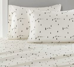 Tilley Cotton Flannel Pine Trees Sheet Set