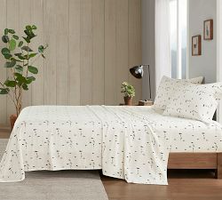 Tilley Cotton Flannel Pine Trees Sheet Set